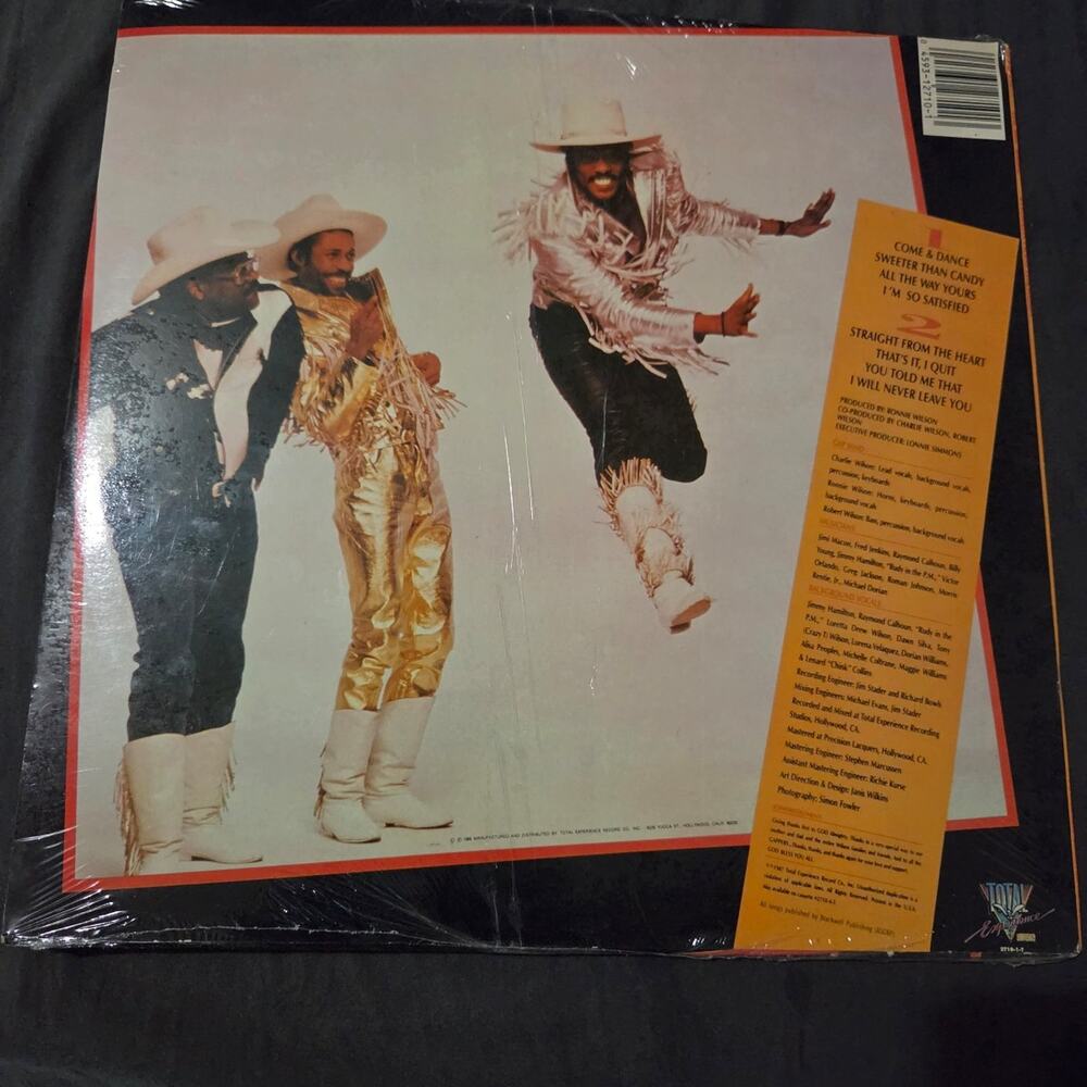 Vtg 1988 GAP Band Straight From The Heart 12" LP 33 - Picture 2 of 2